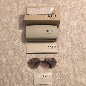 Fred Lunettes Rose Gold Aviators